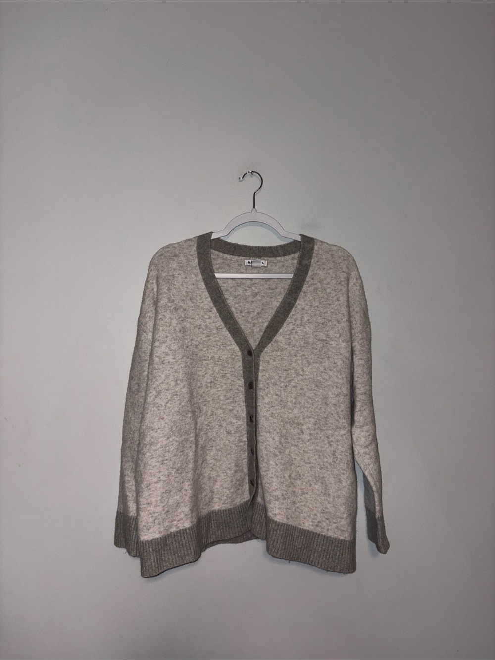 Athleta | Gray Button Down Merino Wool Sweater | Size 2X